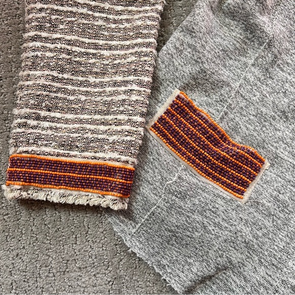 Anthropologie Dolan Sweatshirt Beaded Blazer Jacket - Picture 4 of 7